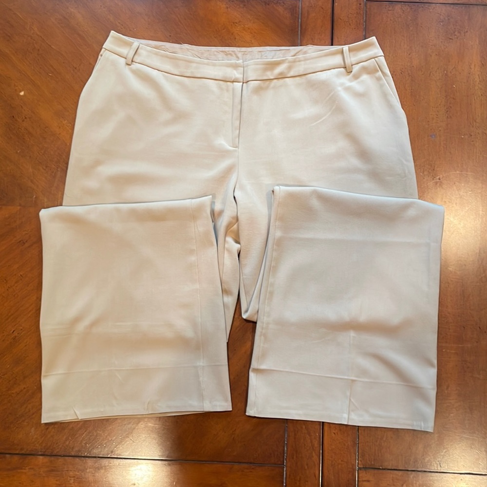 Long Elegant Legs Beige Dress Pants